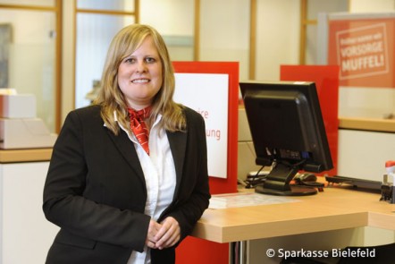 Maren Lukas ist Kundenbetreuerin im Beratungszentrum Jöllenbeck