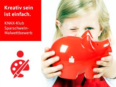 KNAX-Klub-Sparschwein-Malwettbewerb