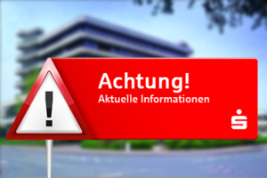 Hinweis auf eine aktuelle Information unter der Überschrift "Achtung": Warnstreik am 4. März 2025