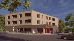 Bild: Neue Sparkassen-Filiale in Hillegossen.