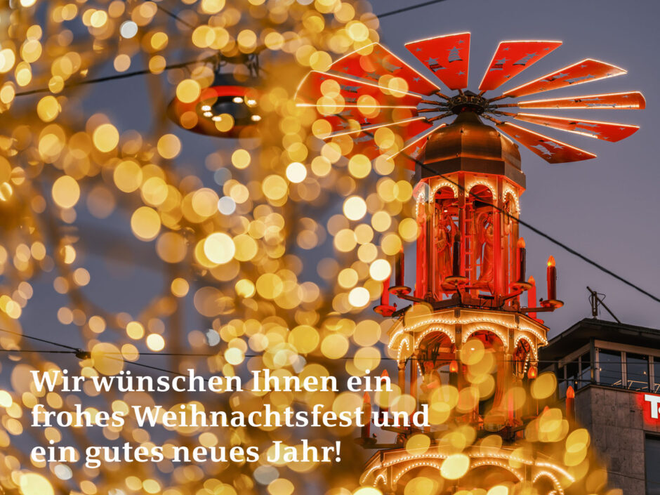 Öffnungs- und Servicezeiten über den Jahreswechsel 2025 / 2026